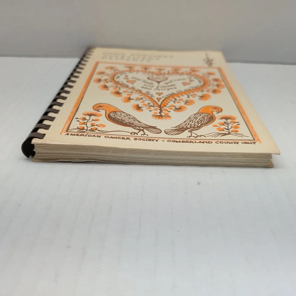 Vintage American Cancer Society Cumberland County NJ Cookbook Hors D'Oeuvres